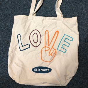Old Navy LOVE canvas bag